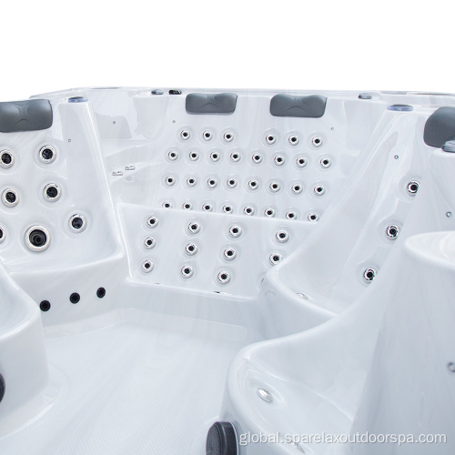 Acrylic 8-seating-Hottub Spa for Family Parties